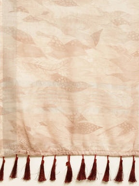 Soft Linen Digital Print Festive Wear Saree