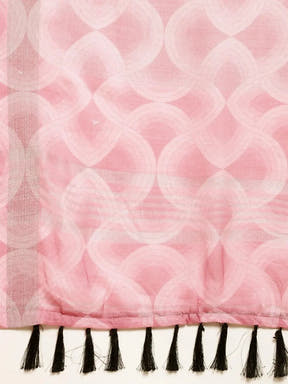 Soft Linen Digital Print Festive Wear Saree