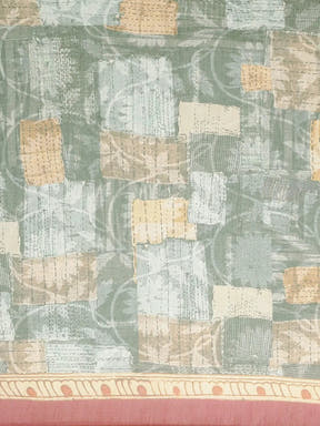 Digital Print Kalamakri Desine Soft Linen Saree