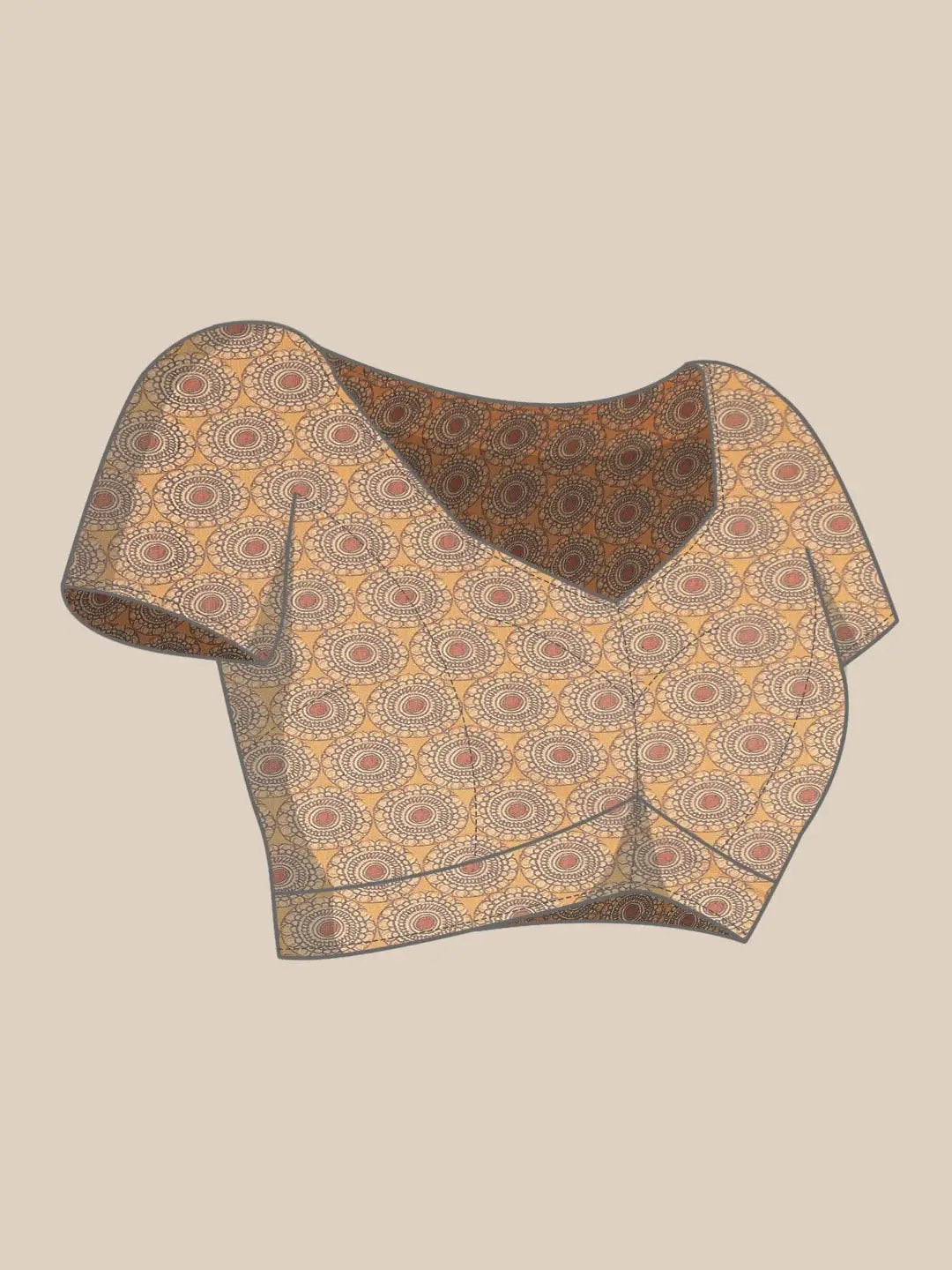 Digital Print Kalamakri Desine Soft Linen Saree