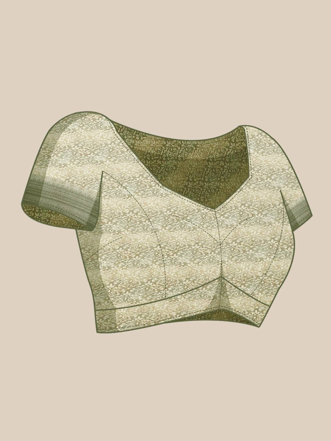 Soft Linen Digital Print Festive Wear Saree