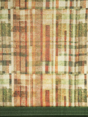 Soft Linen Digital Print Festive Wear Saree
