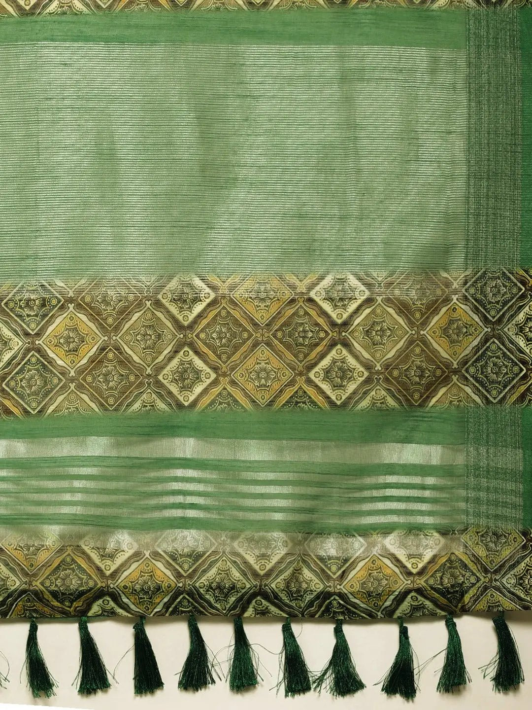 Soft Linen Digital Print Festive Wear Saree