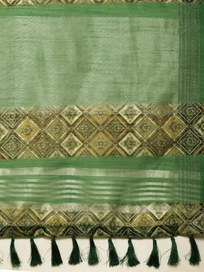 Soft Linen Digital Print Festive Wear Saree