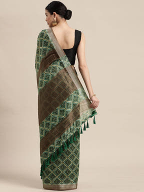 Exclusive Soft Linen Digital Print Festive Wear Saree