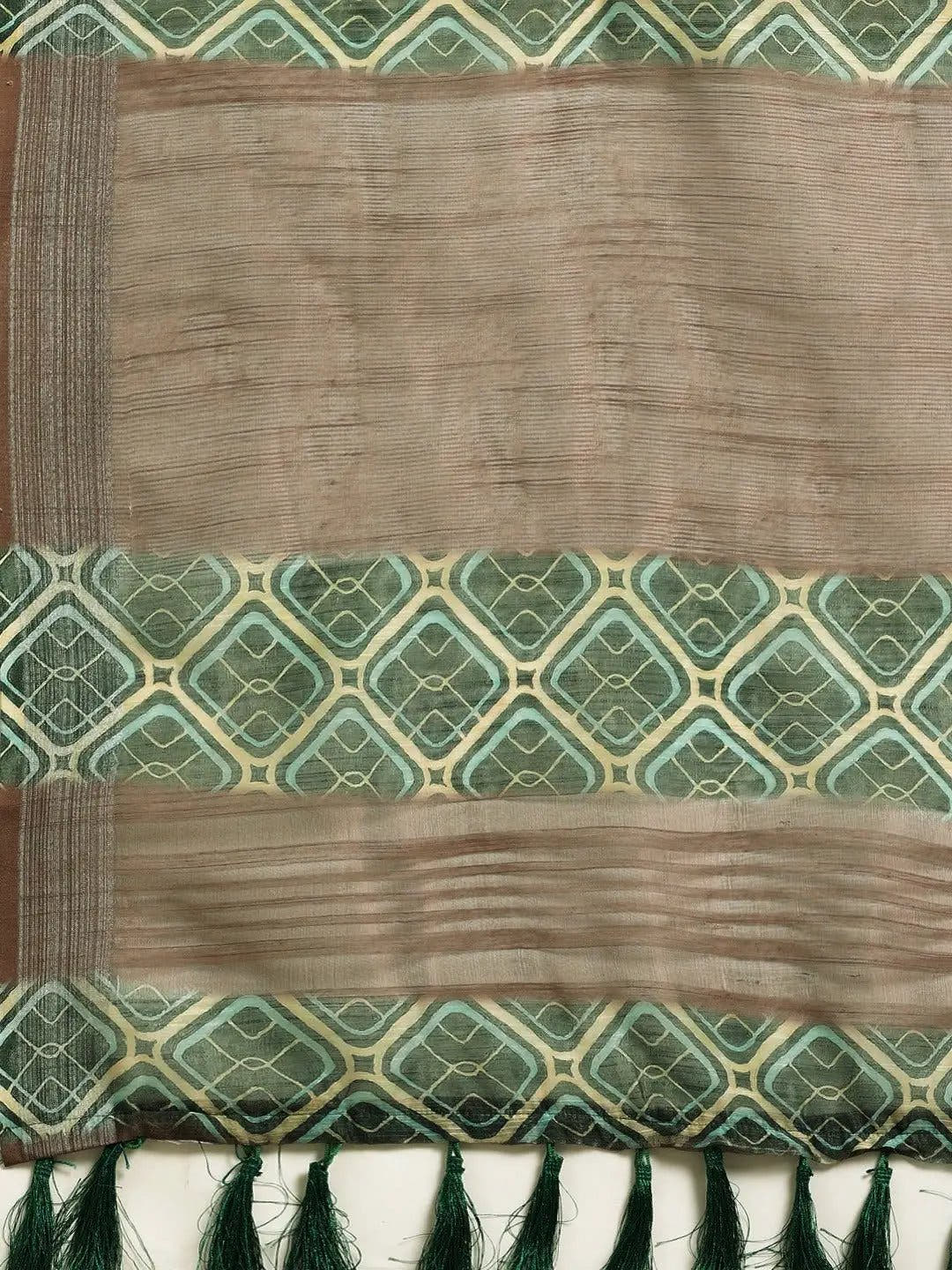 Exclusive Soft Linen Digital Print Festive Wear Saree