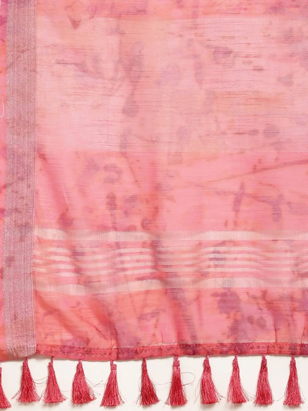Digital Block Print Desine Soft Linen Saree