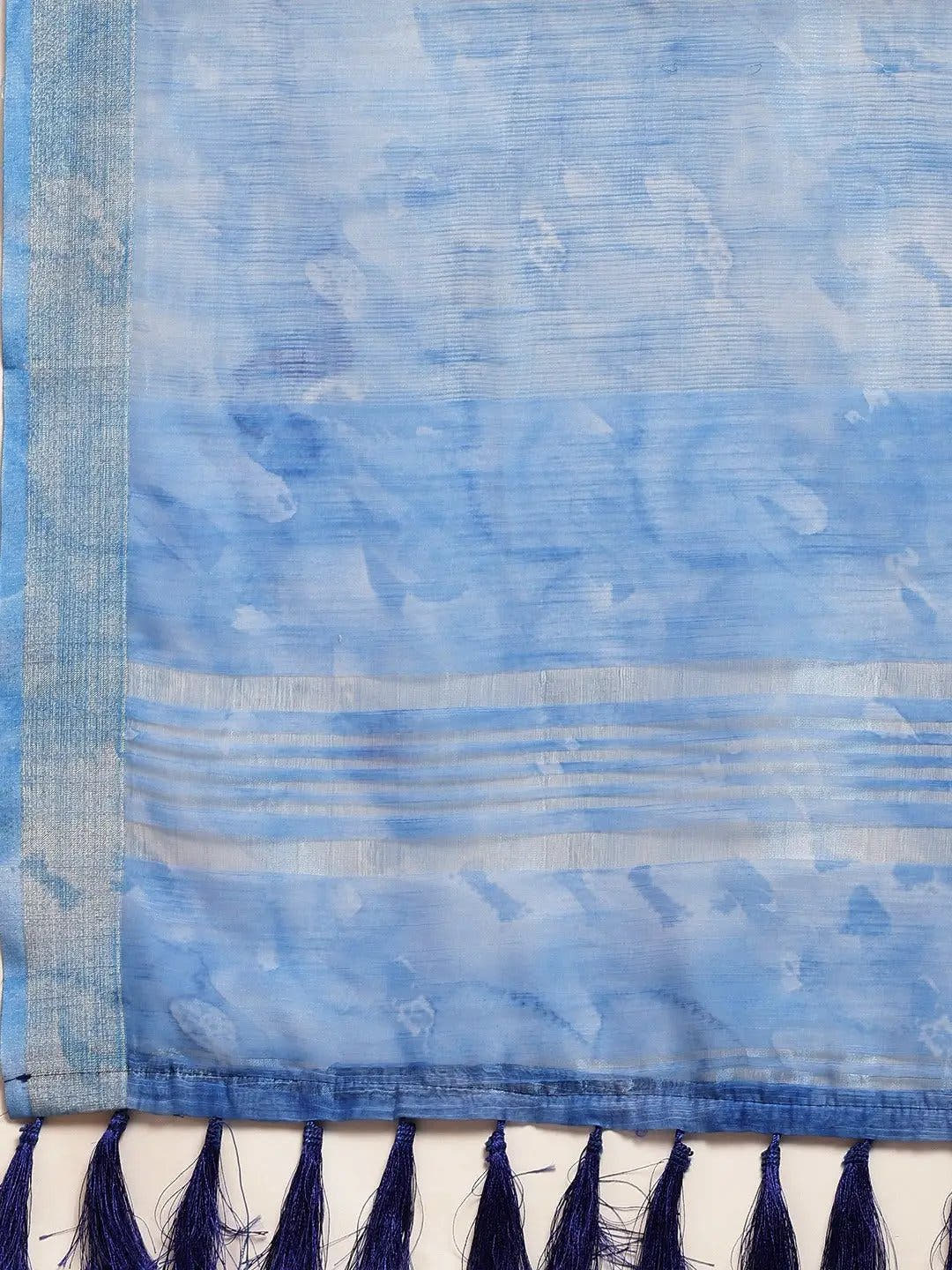Digital Block Print Desine Soft Linen Saree
