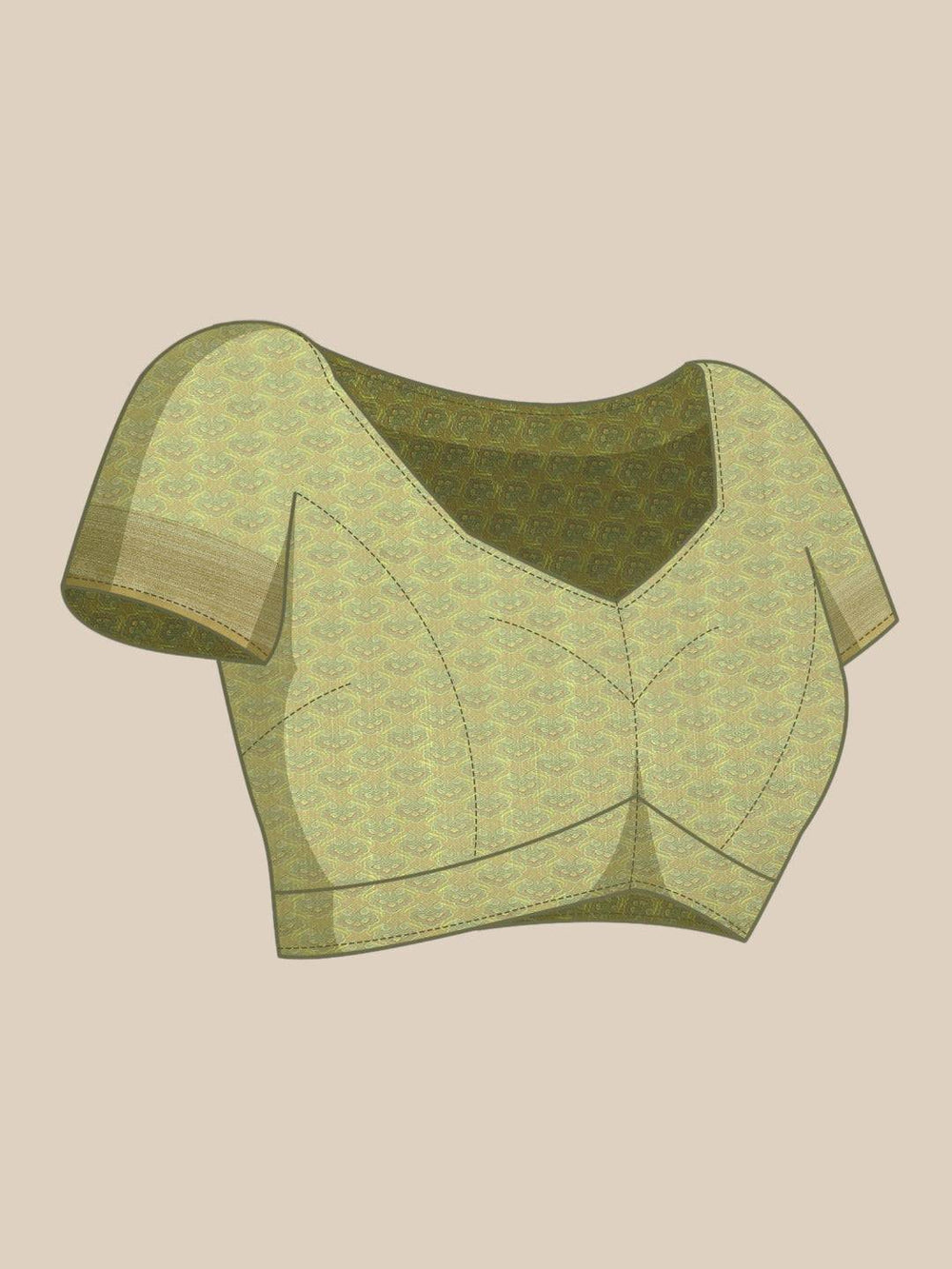 Digital Block Print Desine Soft Linen Saree
