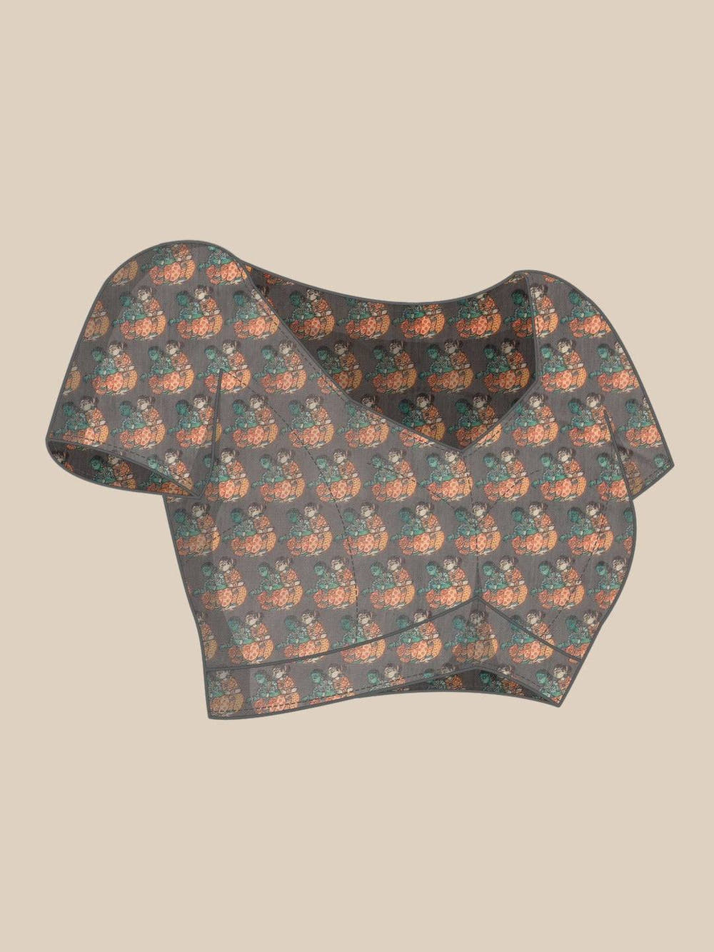 Digital Print Kalamakri Desine Soft Linen Saree