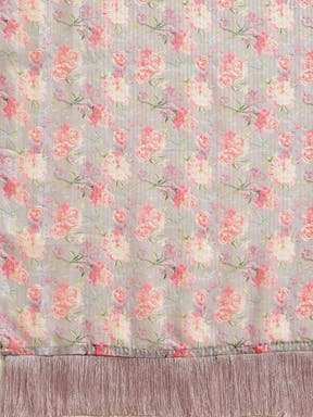 Exclusive Stylish Poly Chiffon Floral Digital Print Saree