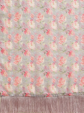 Exclusive Stylish Poly Chiffon Floral Digital Print Saree