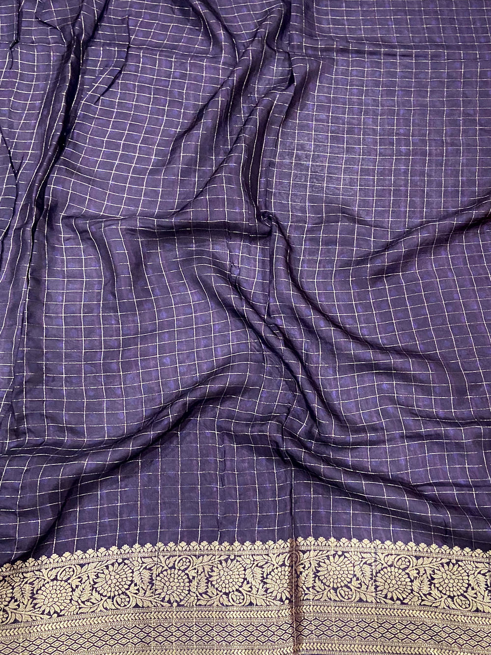 Patchwork Grace Viscose Dola Silk Saree