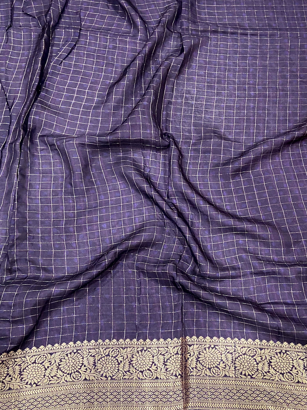 Patchwork Grace Viscose Dola Silk Saree