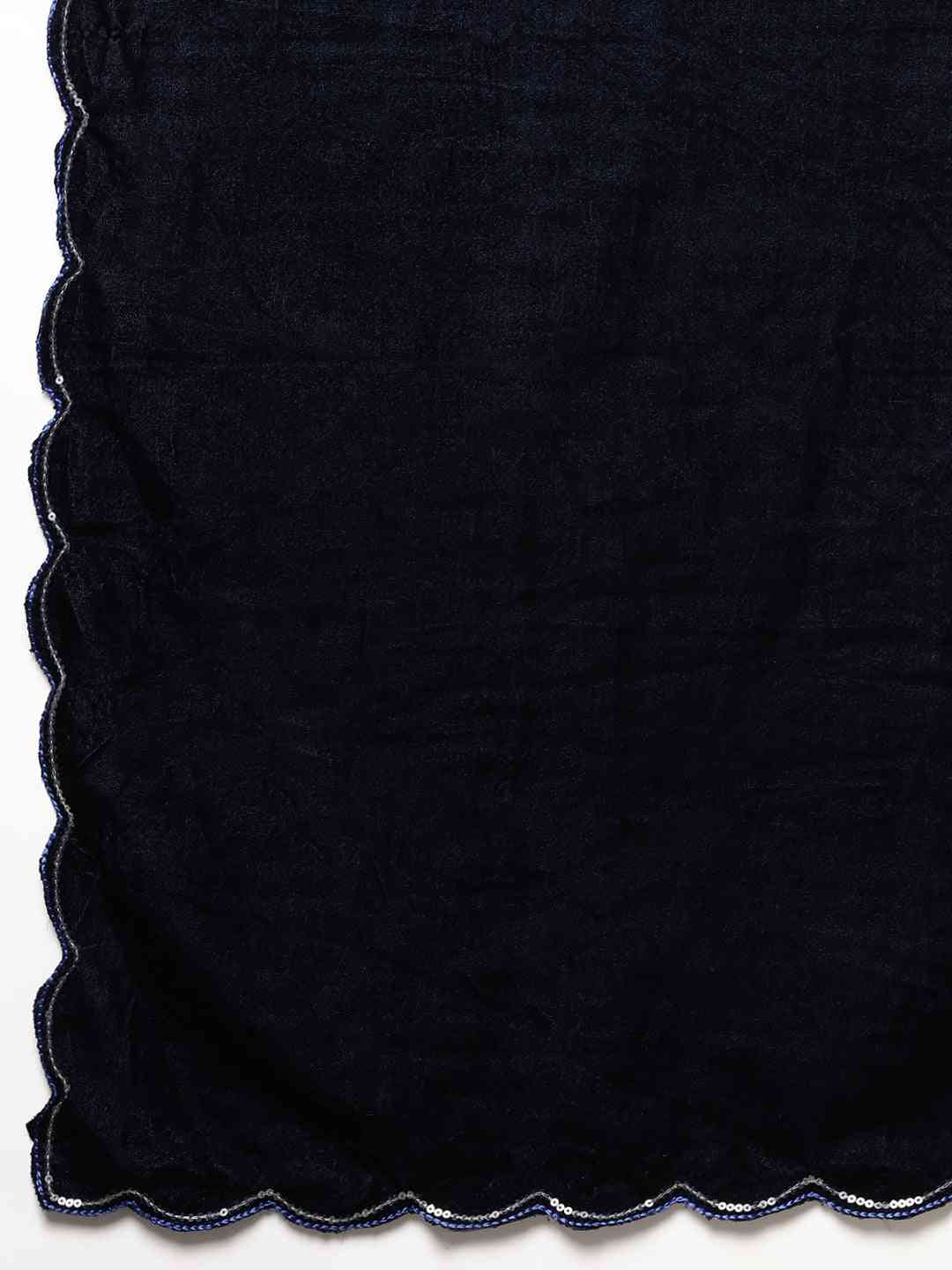 Stylish Embroidered Velvet Saree with Sequence Work 