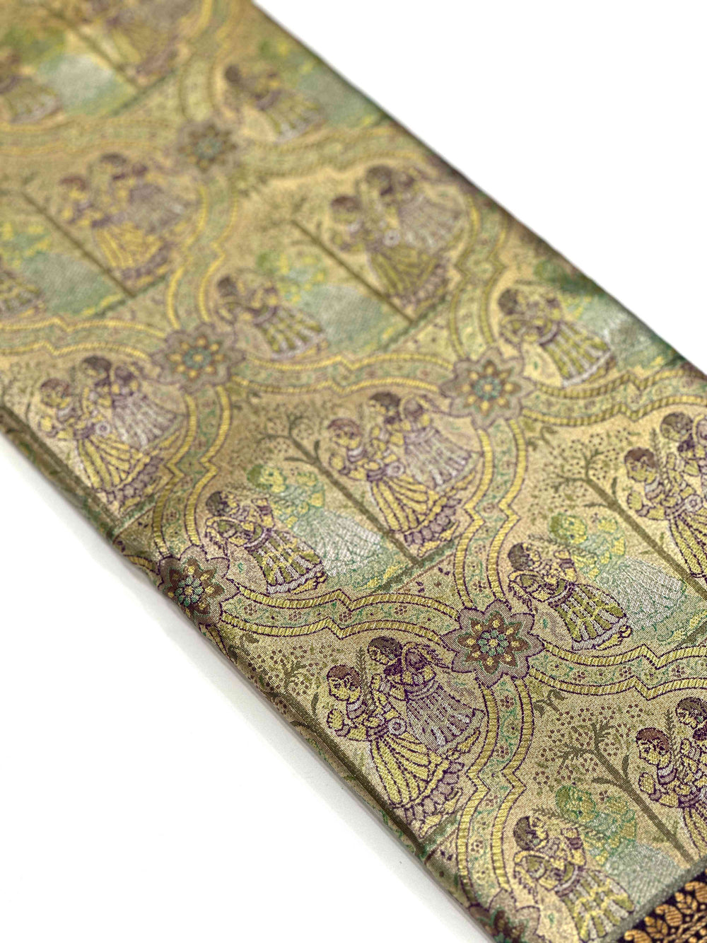 Purple Dharmavaram Silk Saree
