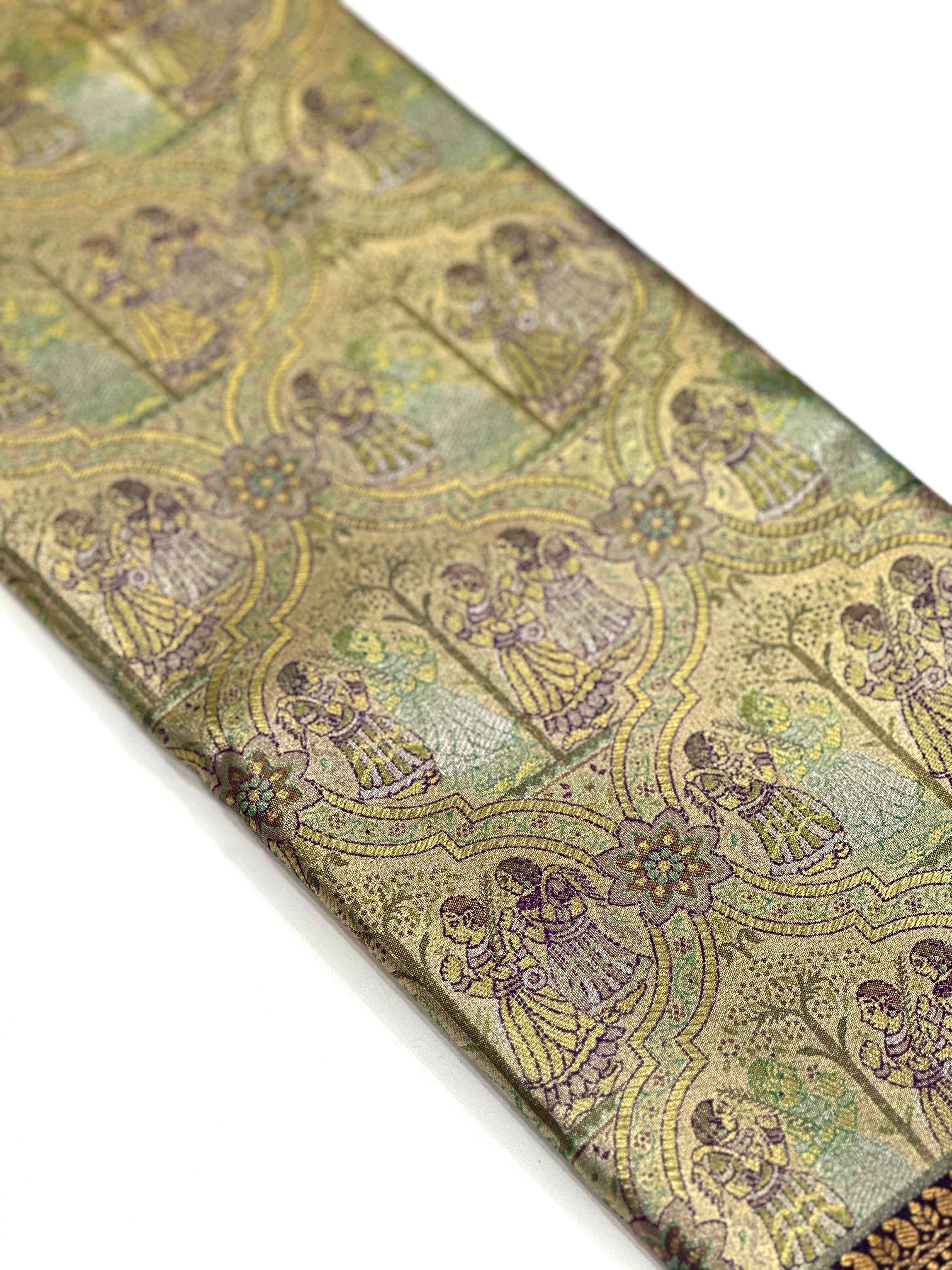 Purple Dharmavaram Silk Saree