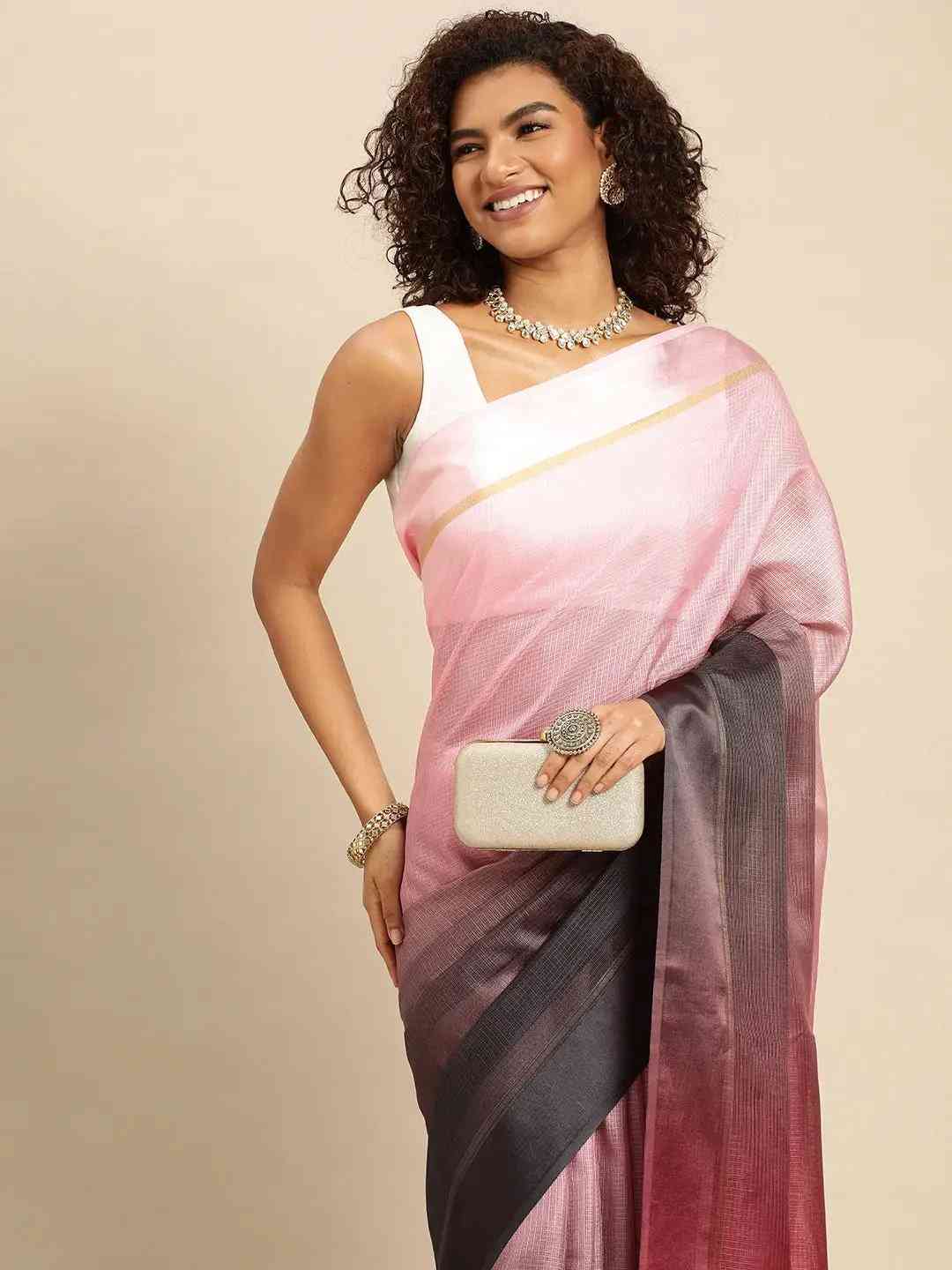 Ombre Soft Kota Doriya Party Wear Saree