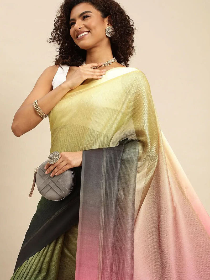 Ombre Soft Kota Doriya Party Wear Saree