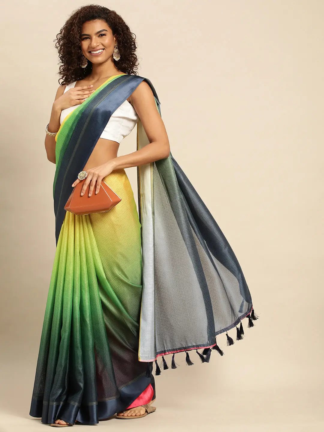 Ombre Soft Kota Doriya Party Wear Saree