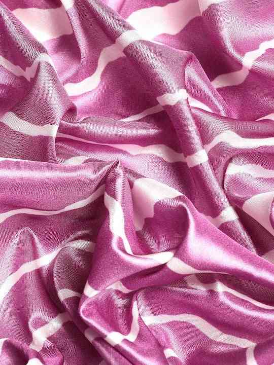  Zari Border Lehria Purple Colour Party Wear Saree