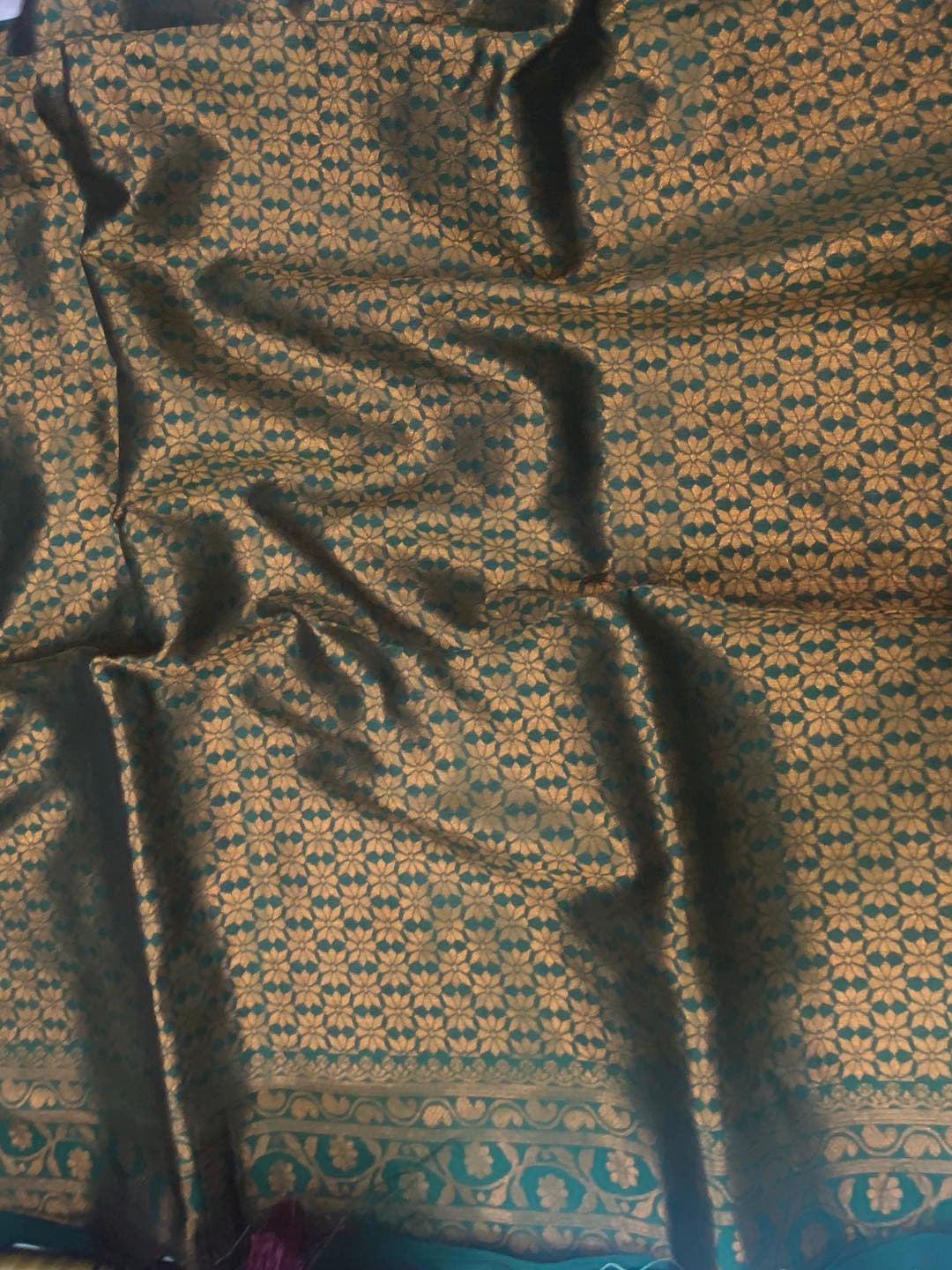 Muvel Tussar Silk Zari Weaving Ikkat Saree

