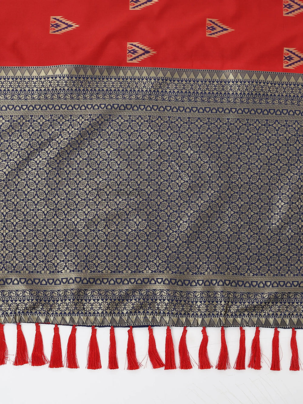 Banarasi Katan Silk Saree With Zari Butti