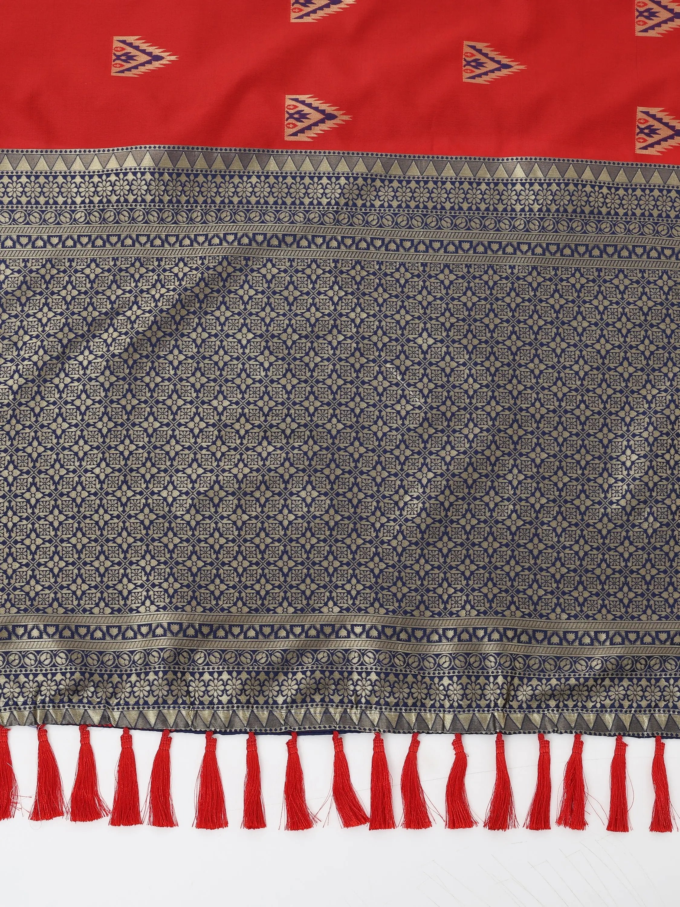 Banarasi Katan Silk Saree With Zari Butti