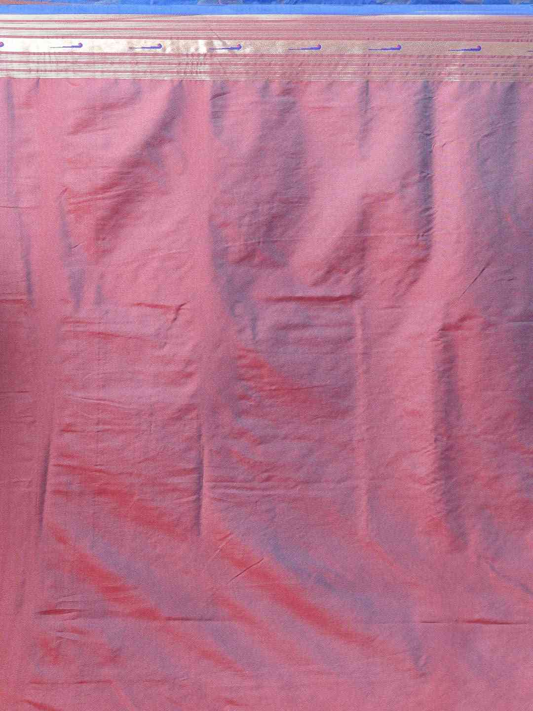  Blue Silk Blend Woven Zari Paithani Saree