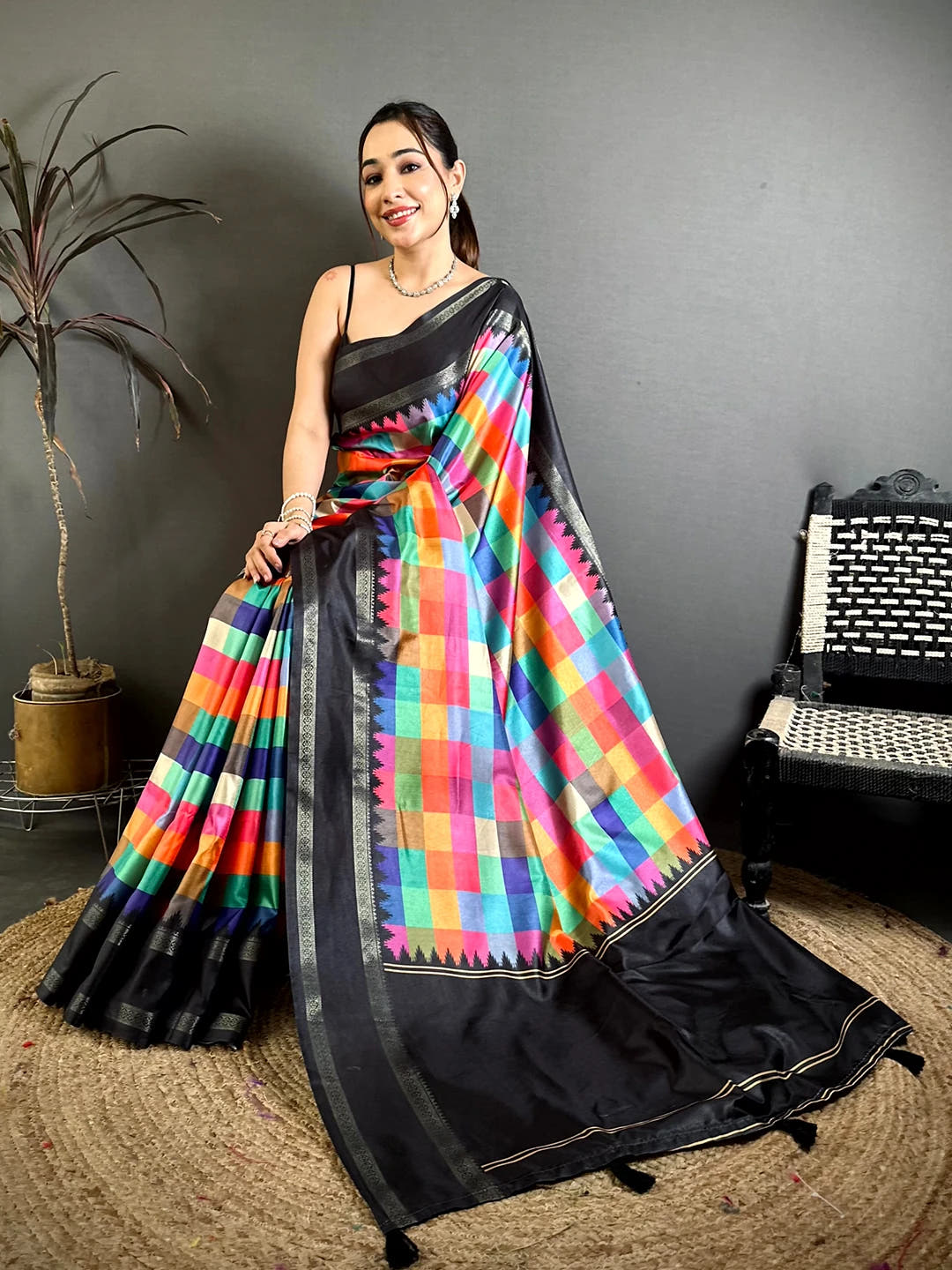 Exclusive Paalum Pazhamum Printed Silk Saree - view 4