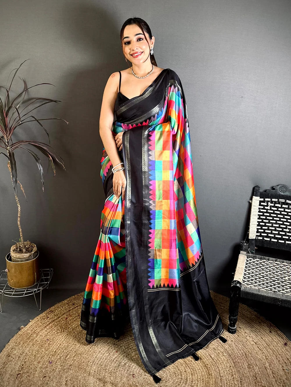 Exclusive Paalum Pazhamum Printed Silk Saree