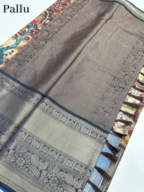 Heritage Bloom Kalamkari Silk Saree

