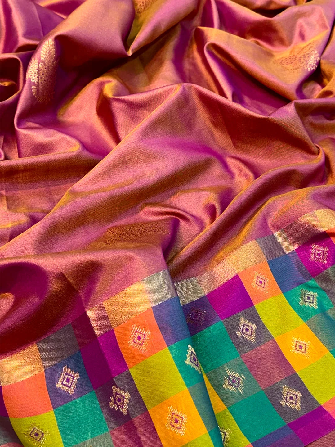 Maroon Soft Silk Paalum Pazhamum Border Saree