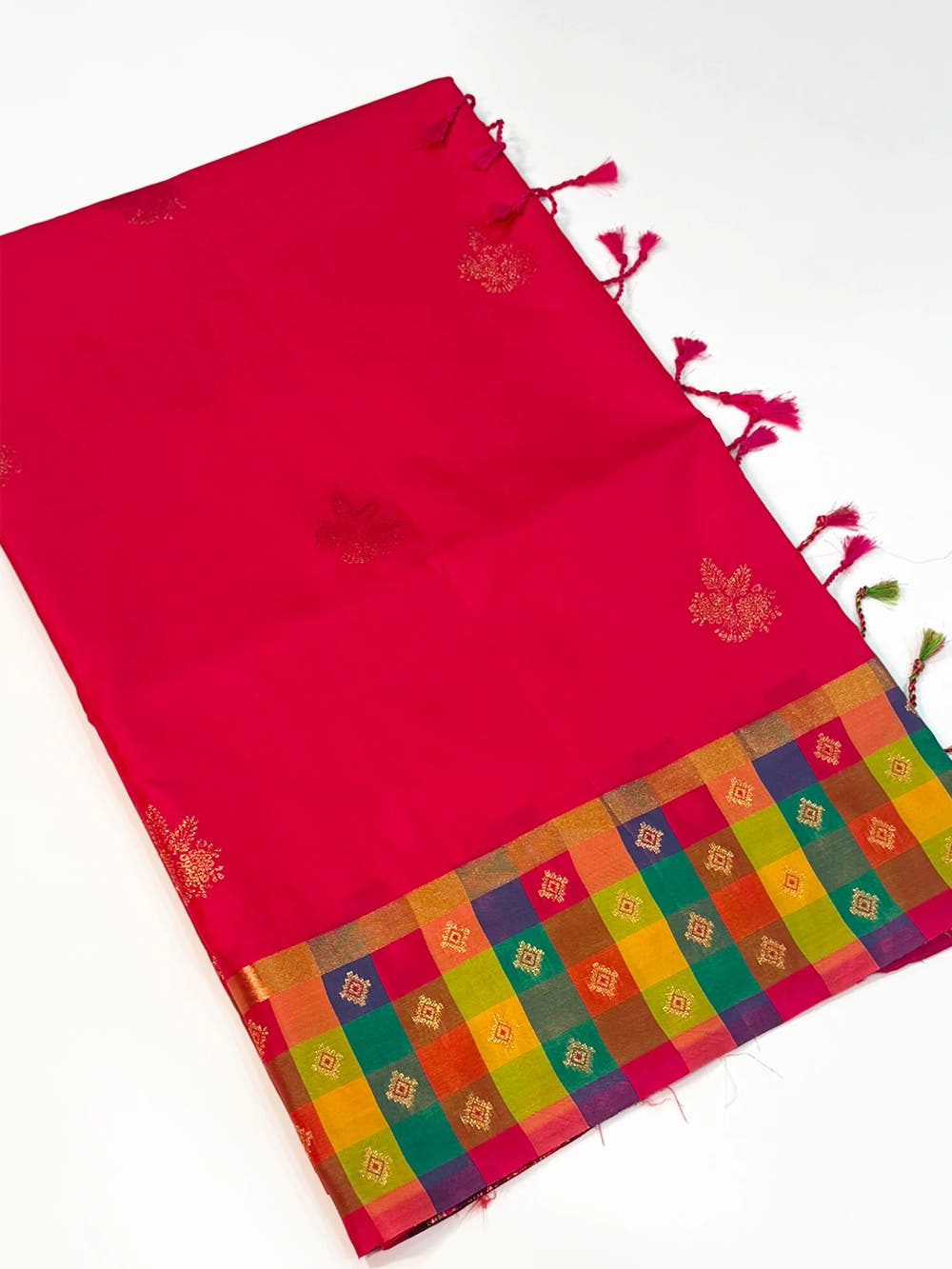Pink Soft Silk Paalum Pazhamum Border Saree