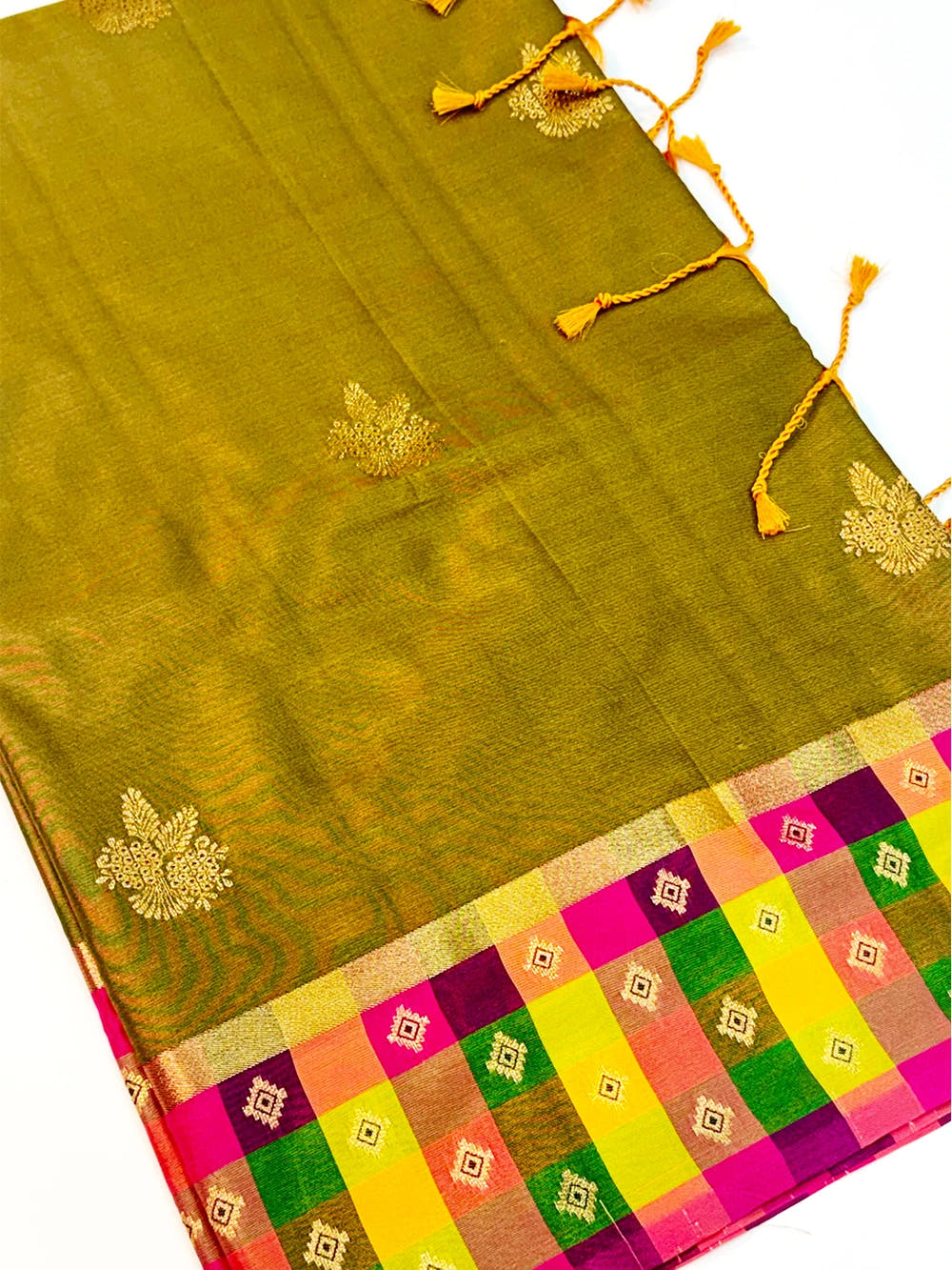 Green Soft Silk Paalum Pazhamum Border Saree