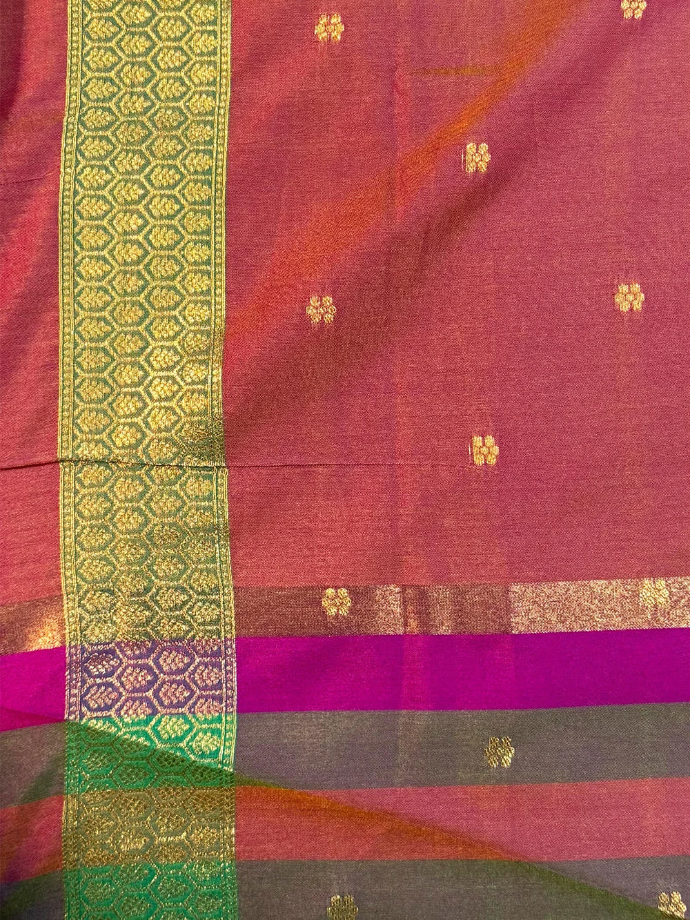 Maroon Soft Silk Paalum Pazhamum Border Saree