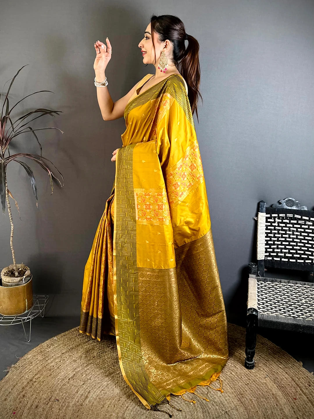 Radiance Soft Silk Ikkat Pochampally Saree