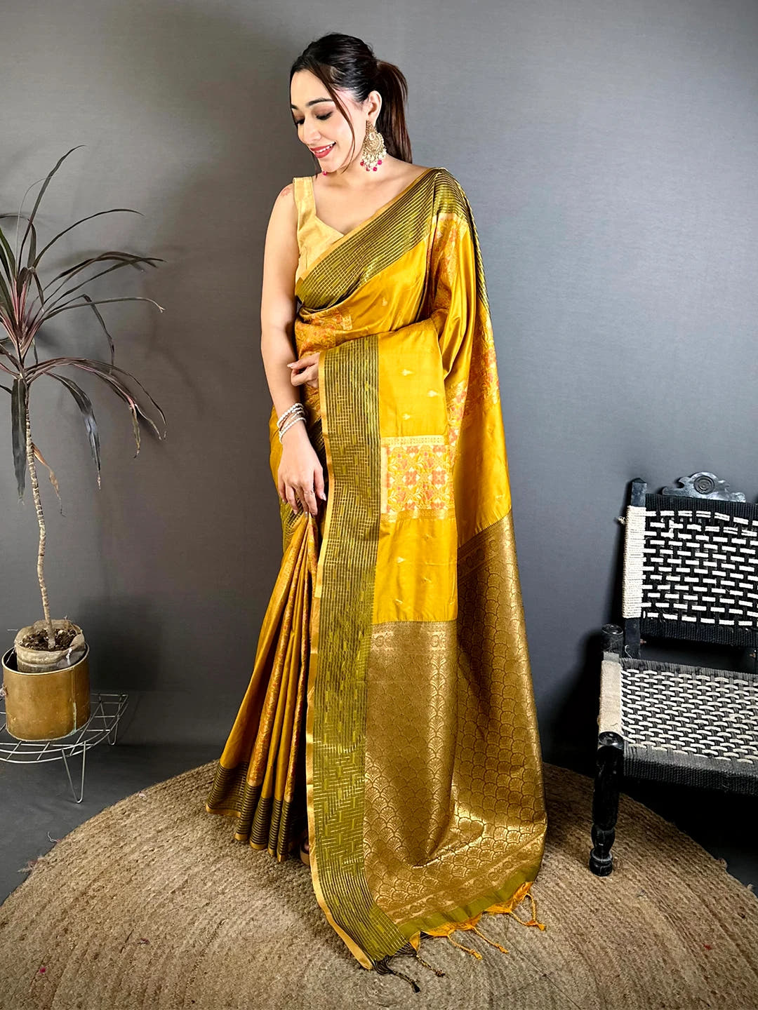 Radiance Soft Silk Ikkat Pochampally Saree