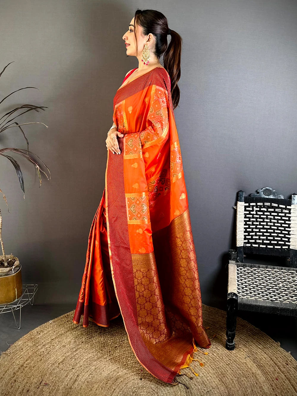 Radiant Soft Silk Ikkat Pochampally Saree