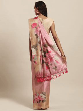 Stylish Muvel Colour Maheshwari Floral Printed Saree