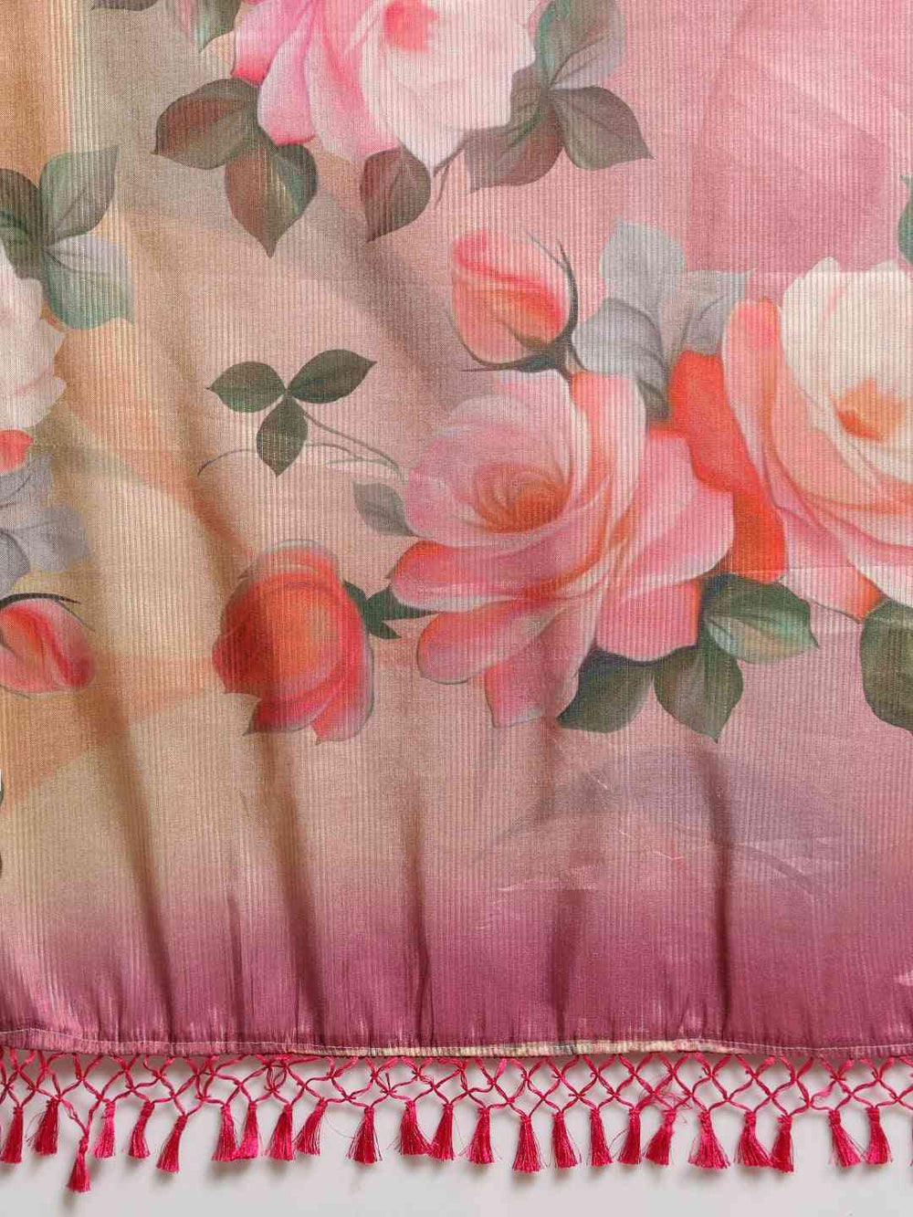 Stylish Muvel Colour Maheshwari Floral Printed Saree