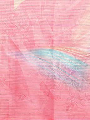 Pink Colour Maheshwari Floral Printed Saree With Zari Border
