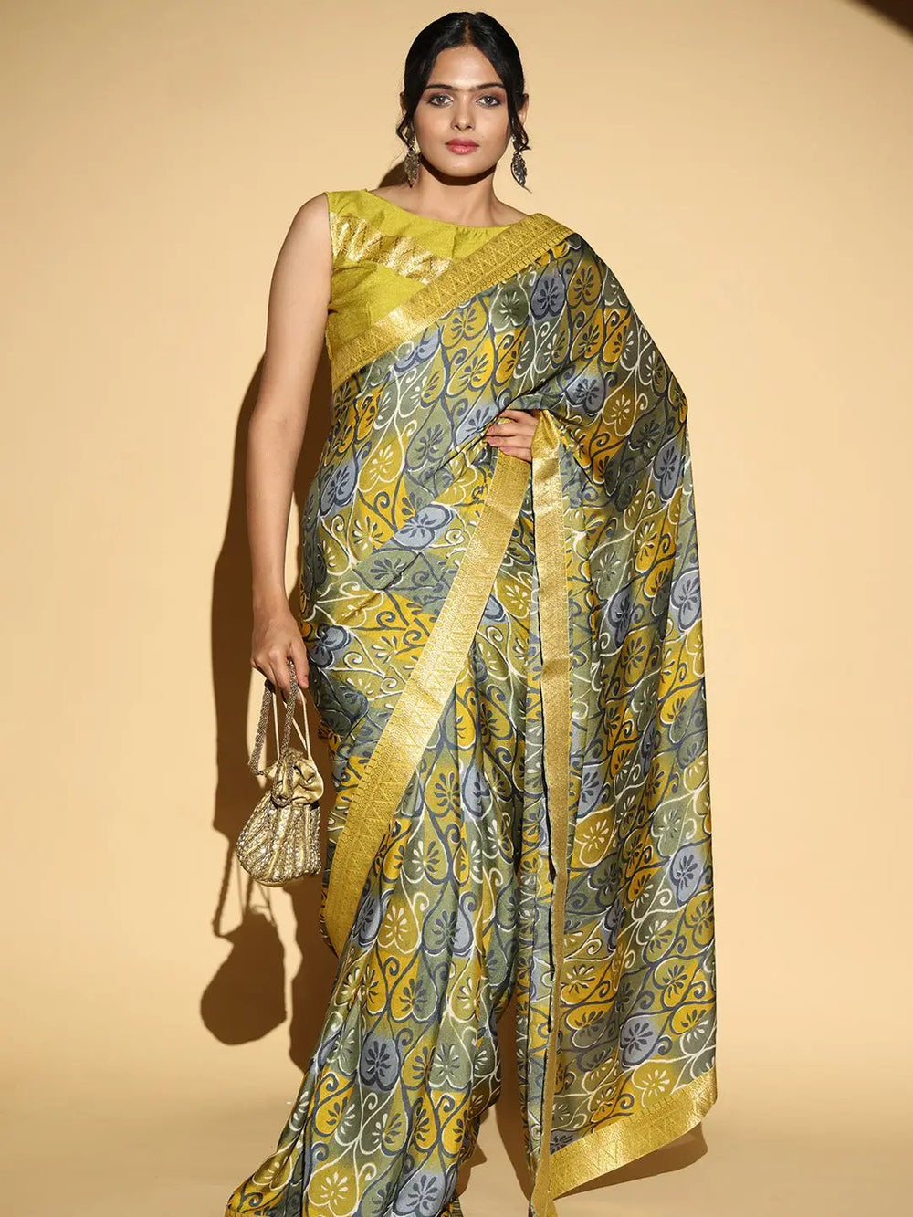  Soft Georgette Multi Colored Saree