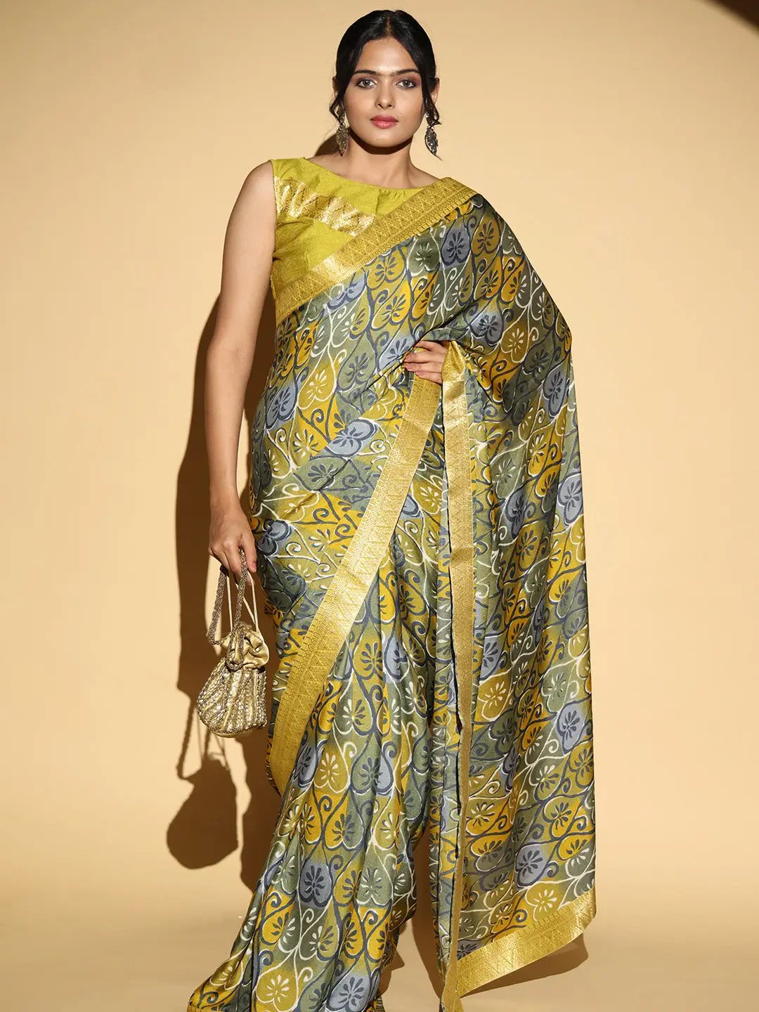  Soft Georgette Multi Colored Saree