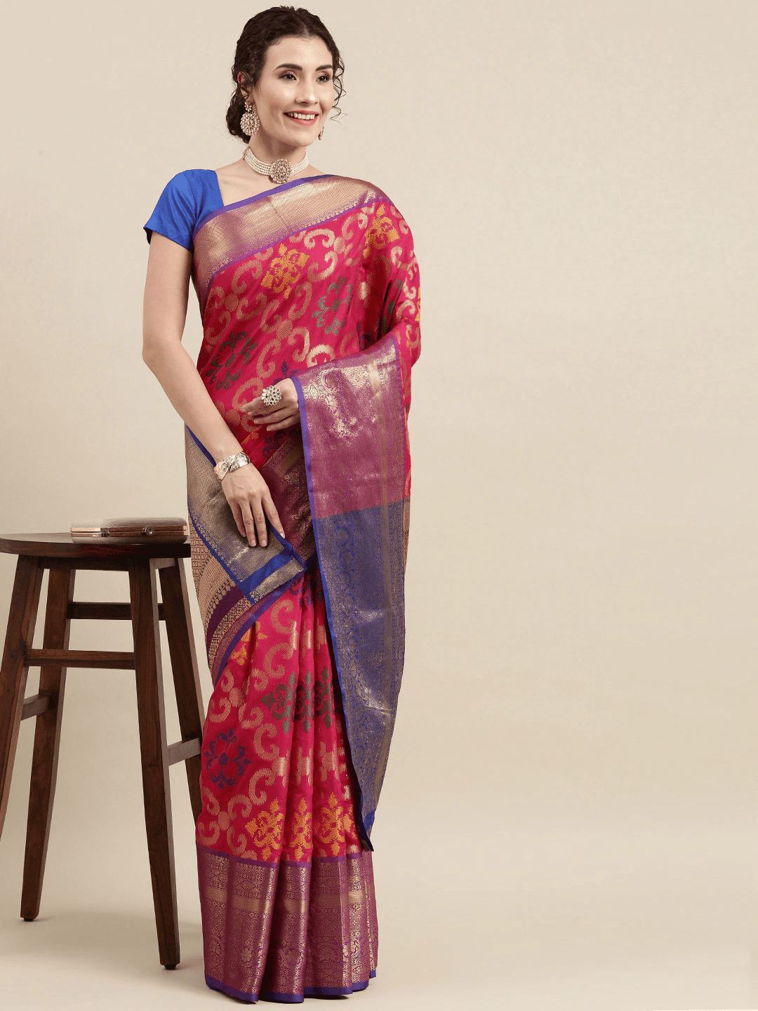  Dharmavaram Soft Silk Festive Wear Saree