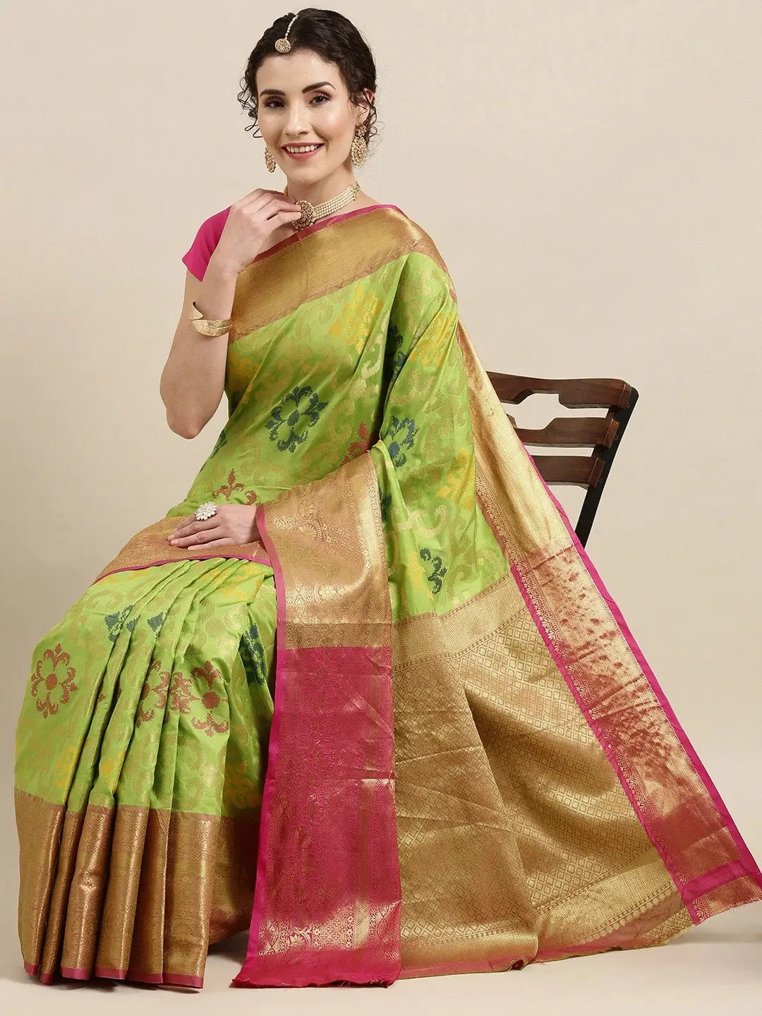  Dharmavaram Soft Silk Festive Wear Saree