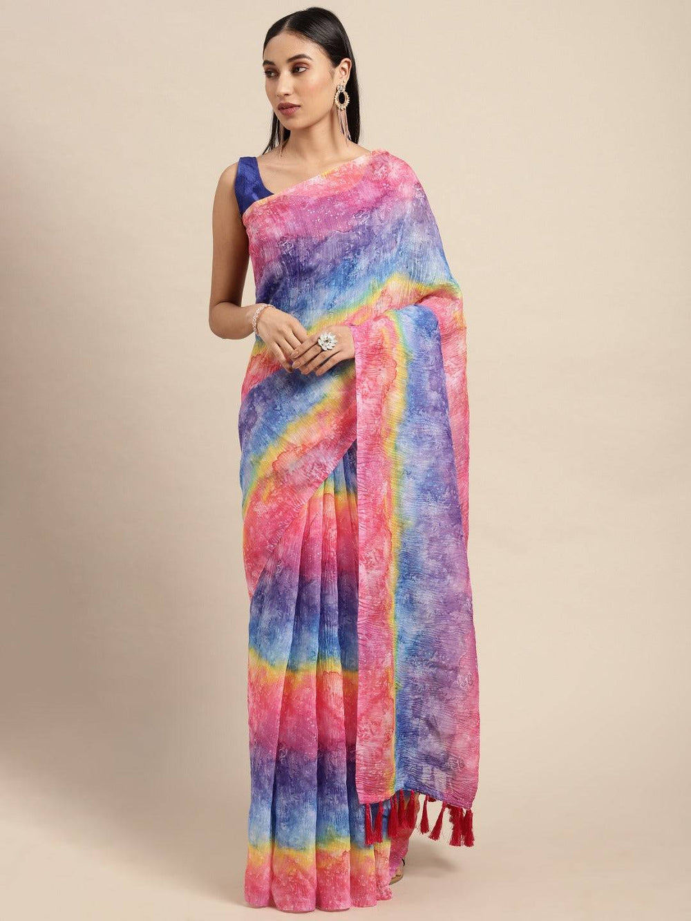 Bollywood Designer Soft Linen Crush Saree